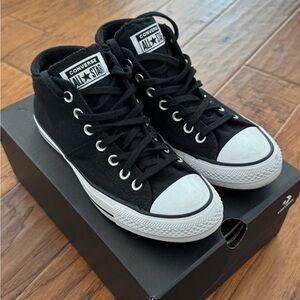 Converse Classic Black and White Mid-Tops